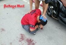 Heavy drinking ends with head injury for Pattaya motorcyclist