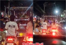 Road rage brewing as Pattaya baht bus blocks traffic to chat with passenger
