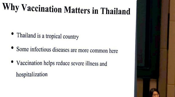 Adults and retirees living in Thailand urged to update vaccinations