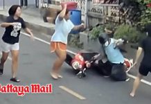 Brave Thai women confront knife-wielding necklace snatcher after attack on grandmother