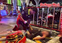 Young man stares at motorcycle taxi group, hospitalized after alleged attack in Pattaya