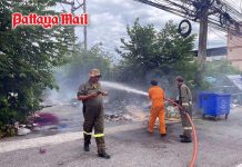 Pattaya choked in toxic smoke as dump fire erupts beside major shopping mall