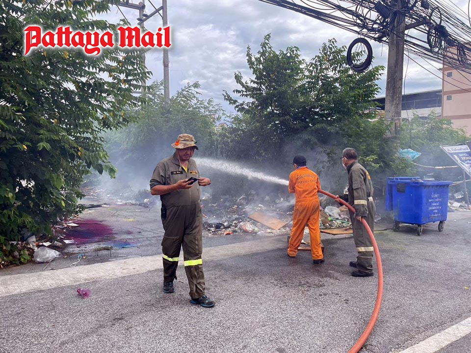 Pattaya choked in toxic smoke as dump fire erupts beside major shopping mall