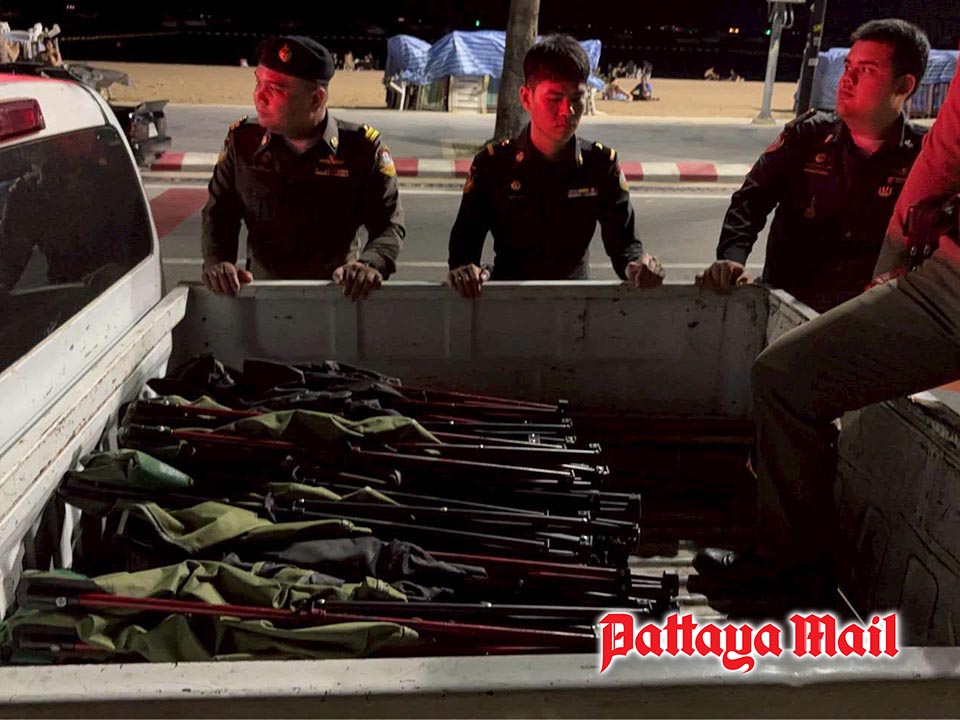 Pattaya acts on unauthorized commercial use of public beach areas