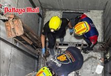 Laotian man killed after lift plunges in abandoned Pattaya building
