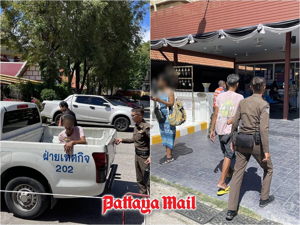 Foreign beggar found at Pattaya temple handed over to Immigration authorities