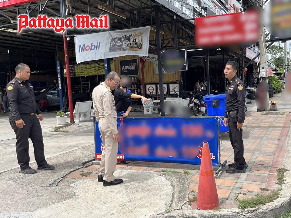 Pattaya works daily to reclaim sidewalks, but encroachments remain a problem