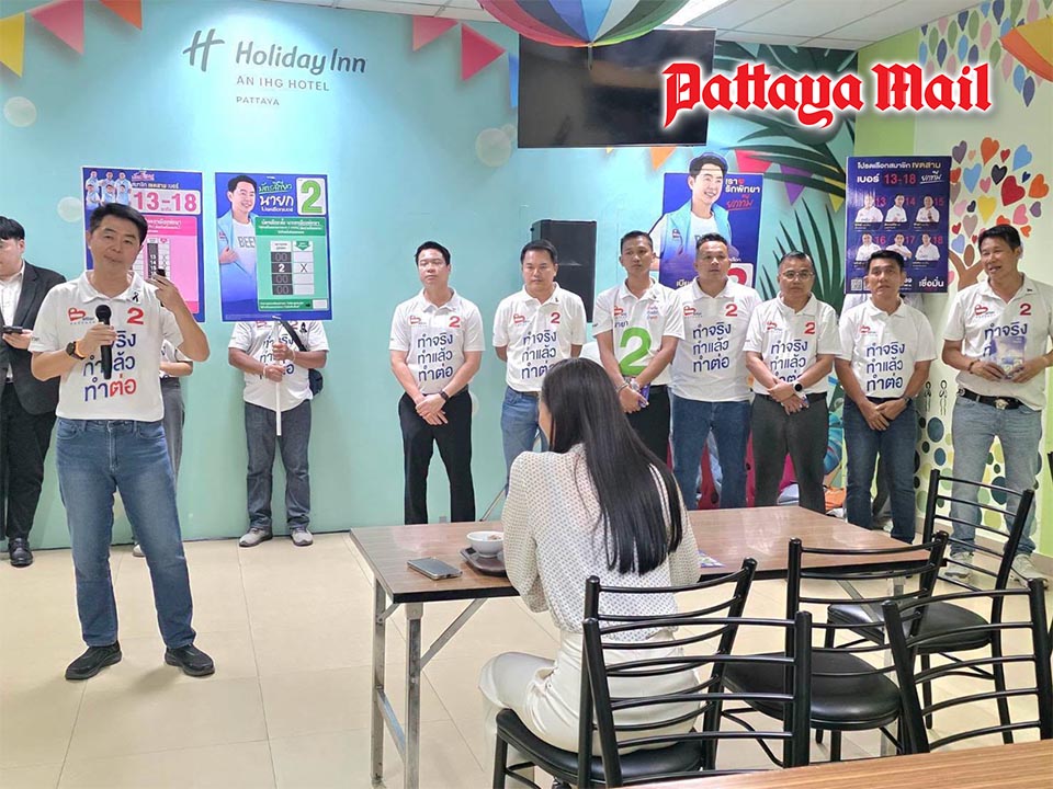 Poramet shares quality of life plans with Pattaya hotel sector in final election push
