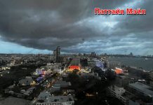 Тёмные тучи и дожди накрыли Паттайю на фоне продолжающегося сезона муссонов