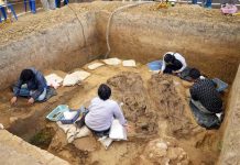Bronze drums and child burial found at Phetchaburi dig site