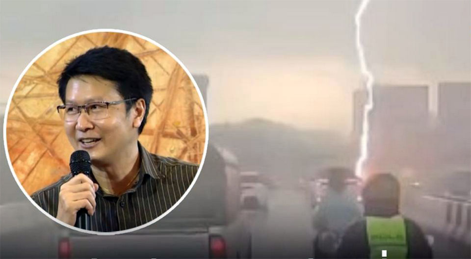 Thai scientist debunks lightning strike myths after motorcyclist injured on Bangkok flyover