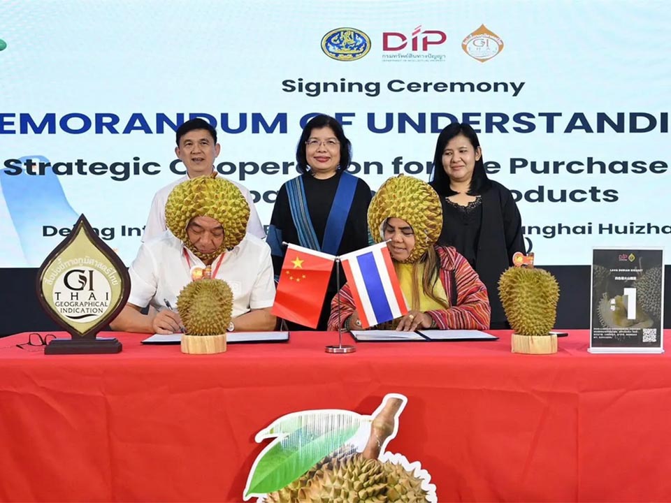 Thai GI products win major China deal as durian export push gains momentum