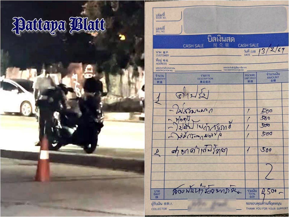 Pattaya-Polizei im Fokus nach Vorwürfen kuwaitischer Touristen über mutmaßlich gefälschte Verkehrsbußgeldbelege