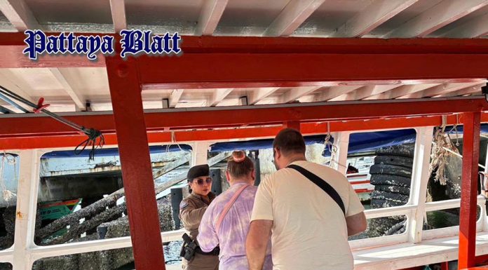 Pattayas Touristenpolizei erinnert Bootsfahrer an Pflicht zum Tragen von Rettungswesten