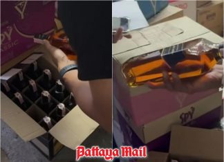 Bangkok-Chonburi fake imported liquor bust seizes 6,700 bottles