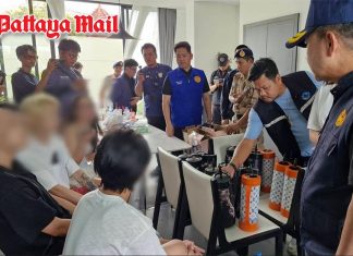 Luxury Pattaya pool villas raided in Chinese nominee probe, laughing gas found