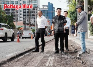 Pattaya races to transform second road before September deadline