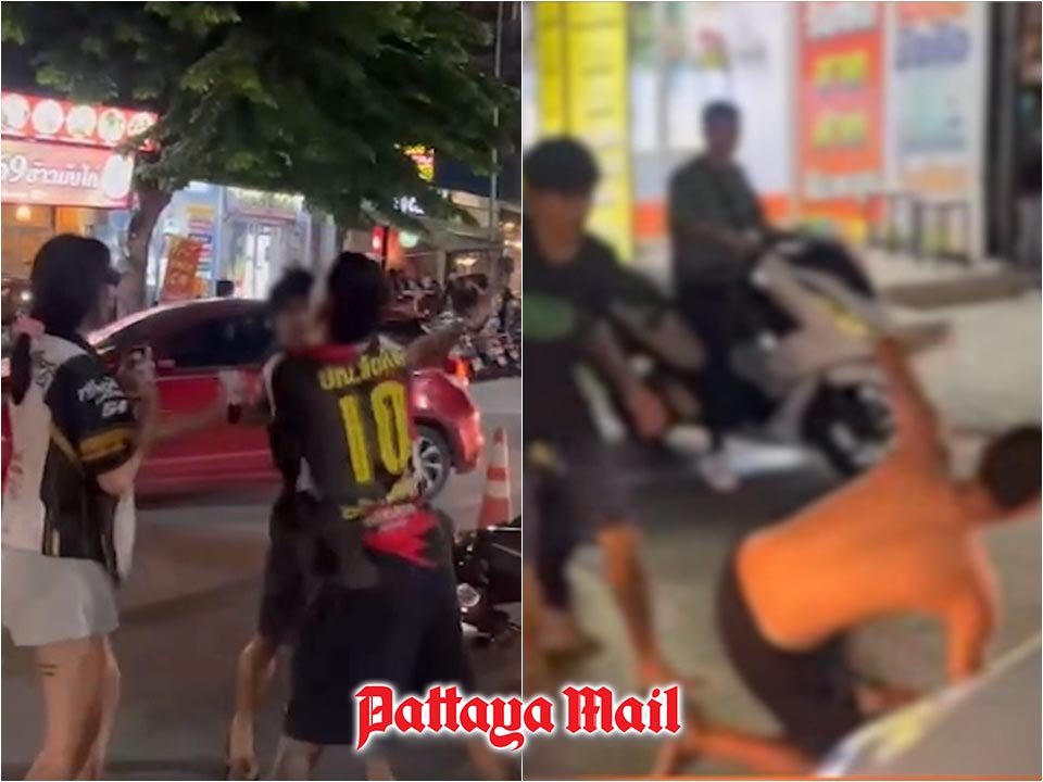 Pattaya crash fights becoming an all too familiar sight on city streets