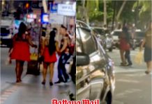 Pattaya rider captures tense beach road moment involving drunk tourist