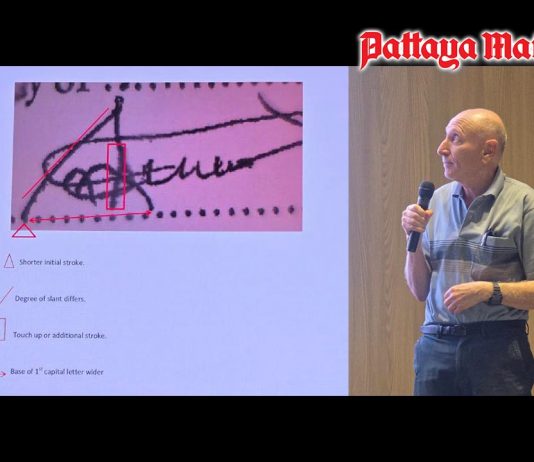 Handwriting expert Mike Maran brings graphology and forgery detection to Pattaya City Expats Club