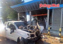 NGV station blast on Chonburi Road 331 leaves worker trapped under rubble