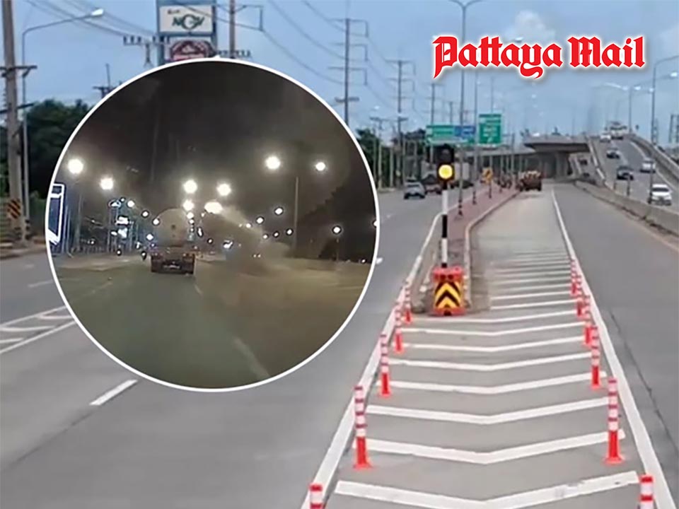 One day after near disaster, Thai highway officials move to secure crash blackspot
