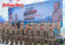 Chonburi launches 430-officer operation 90 days drug control campaign in Pattaya