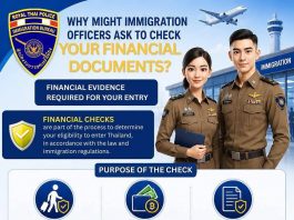 Thai Immigration explains why officers may ask foreigners to show proof of funds