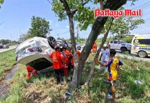 Three escape serious Korat rollover crash, rushed to hospital
