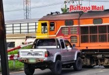 Pattaya foreign driver’s railway gamble nearly ends in oil train collision