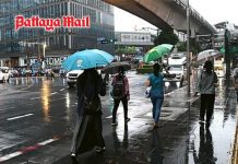 Heavy rain expected across Thailand with low pressure system moving in