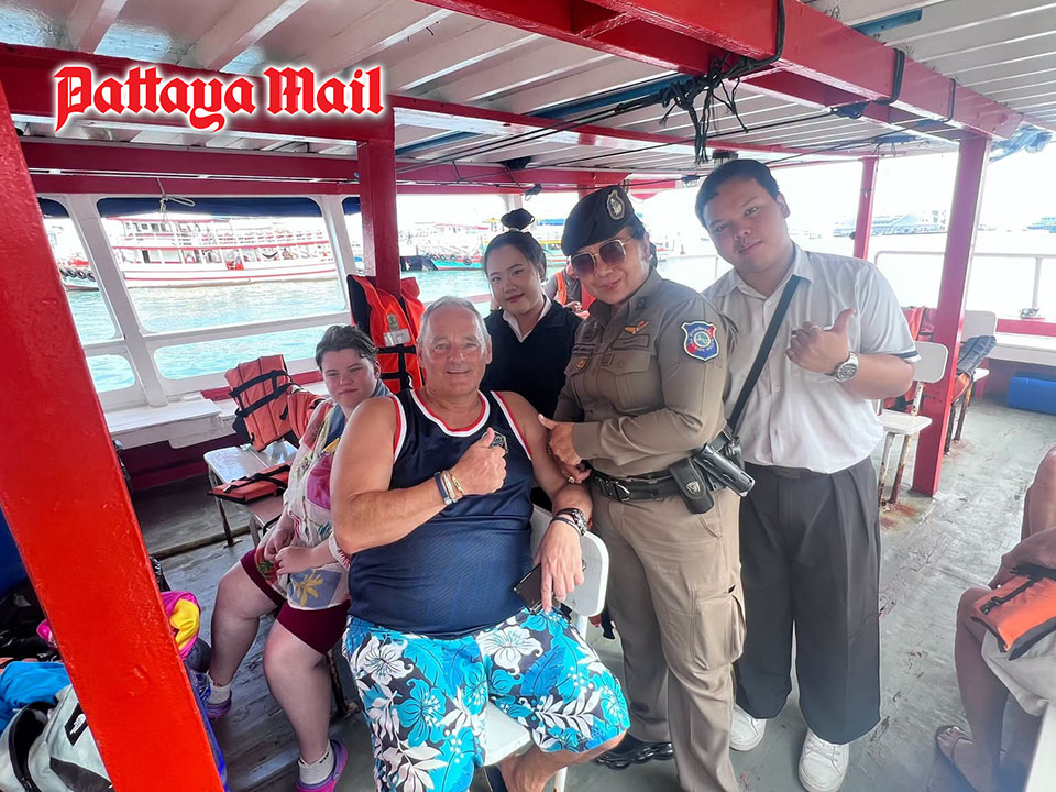 Pattaya Tourist Police assist Koh Larn visitors with safe island transfers