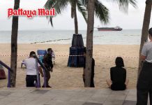 Body paint artist found dead on Jomtien Beach as CCTV captures mystery man