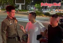 Chinese driver refuses breath test after Pattaya crash detained by police
