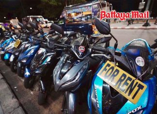 Pattaya takes back beach road from rental vehicles blocking public space