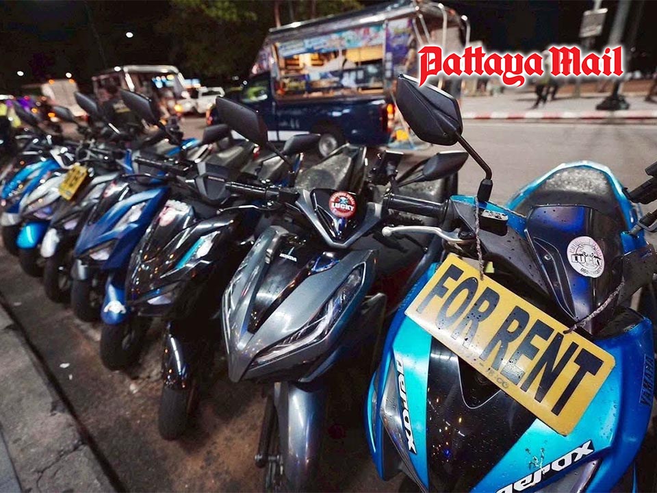 Pattaya takes back beach road from rental vehicles blocking public space