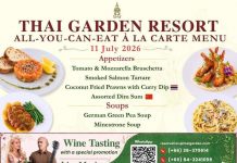 Savour an Elegant Saturday À La Carte Dinner at Thai Garden Resort Pattaya