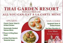 All-You-Can-Eat À La Carte Dinner at Thai Garden Resort 25 July