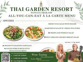 Savour an Elegant Saturday at Thai Garden Resort Pattaya’s À La Carte Dinner Night