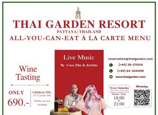 Unlimited À La Carte Dining at Thai Garden Resort on 1 August