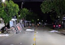 BMW driver allegedly drunk after World Cup viewing kills three in tuk-tuk crash