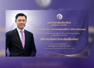 Professor Pongruk reappointed Chiang Mai University President for second term