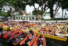 Bangkok’s canals come alive for royal merit-making festival