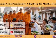 New campaign encourages healthier food offerings for Thai monks