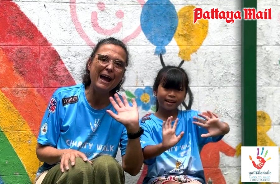 Margaret’s final charity walk for Hand to Hand unites Pattaya community
