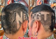 Fan shaves Phuket teen Nene’s face into his hair ahead of AGT final