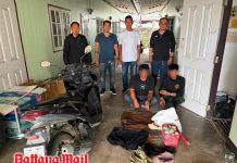 Pattaya Police arrest pair linked to 50 water meter thefts