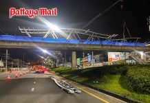 Pattaya covers busy Sukhumvit footbridges with new shelters