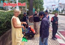 Pedestrian crossing stop ends in Pattaya motorcycle crash, two injured