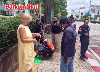Pedestrian crossing stop ends in Pattaya motorcycle crash, two injured
